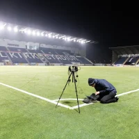 Niall MacPhee, Sports Labs Director, Floodlight Testing at Falkirk Stadium